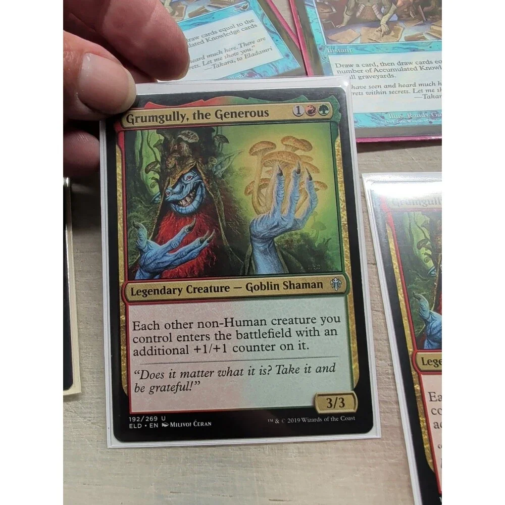 ​MTG Lot of Ten: 2x Hangarback Walker, 2x Grumgully, Full-Art Lands & more
